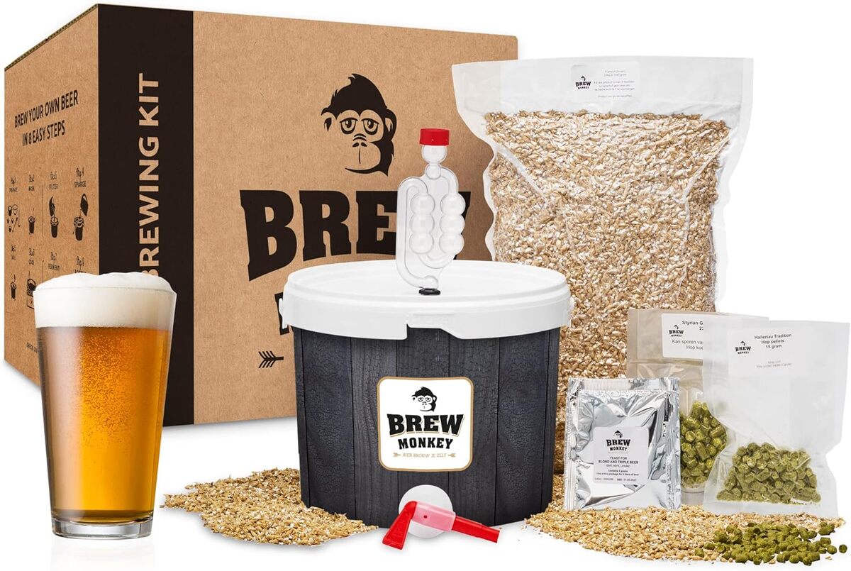 Kit Brew Monkey® pour Brassage IPA 5L - Bière Maison 5, 7% Alc. | Idée ...