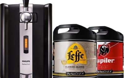 Test de la tireuse PerfectDraft avec fûts Leffe Blonde et Jupiler