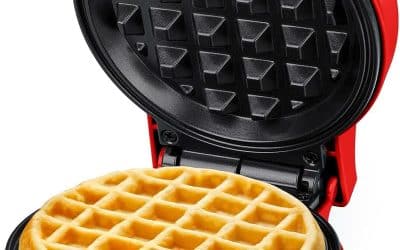 Test du gaufrier compact SNAILAR rouge