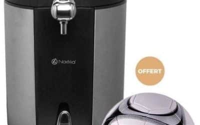 Test de la pompe à bière Naélia COL-17601-NAE en inox/noir