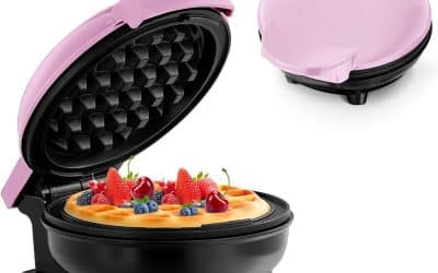 Test mini gaufrier rétro rose : avis complet et utilisation