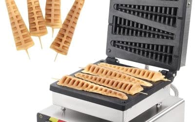 Test gaufrier commercial CGOLDENWALL antiadhésif avec minuterie