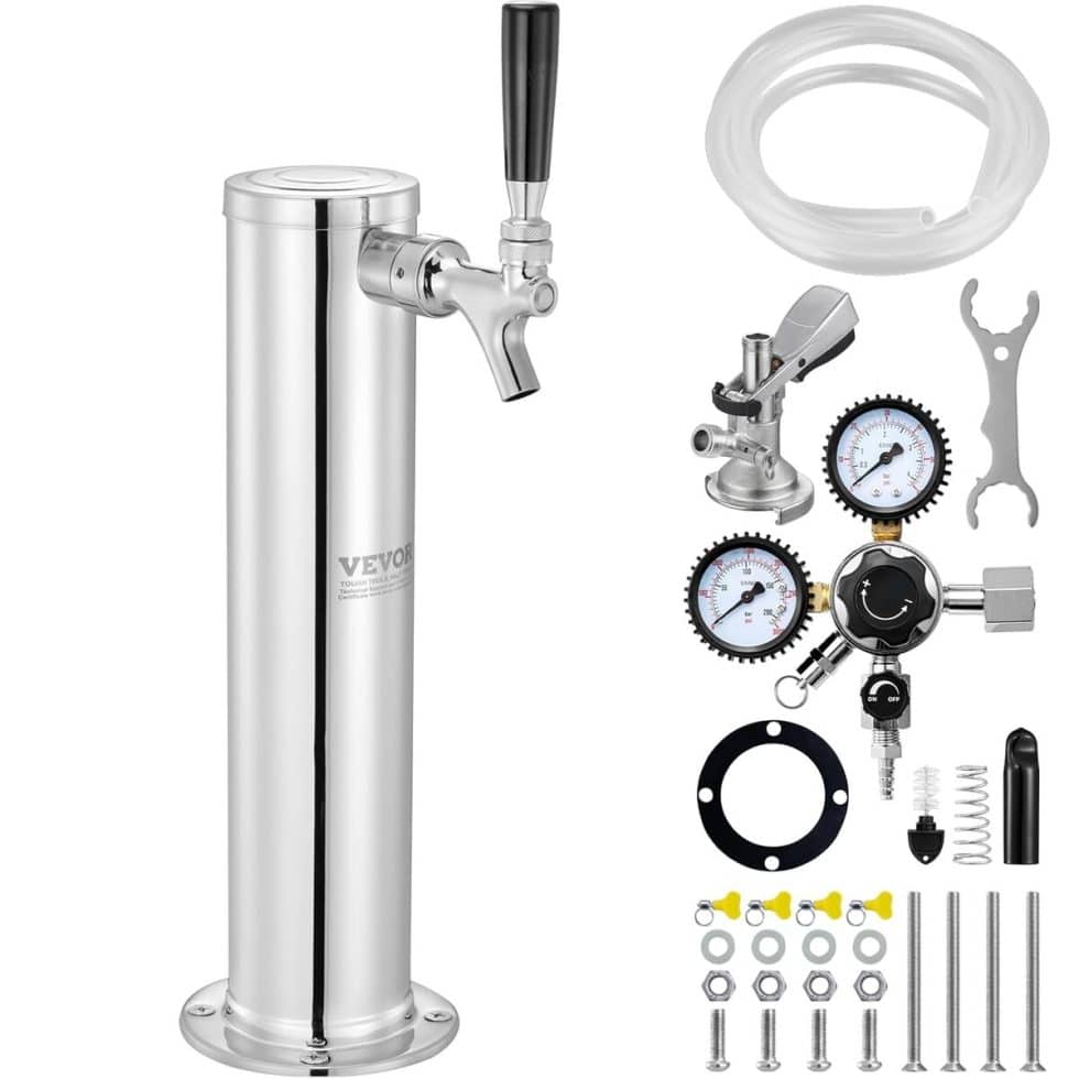 Hendi 598962 Distributeur De Bière De Table Plexiglas 5 Litres - Robinet Antigouttes