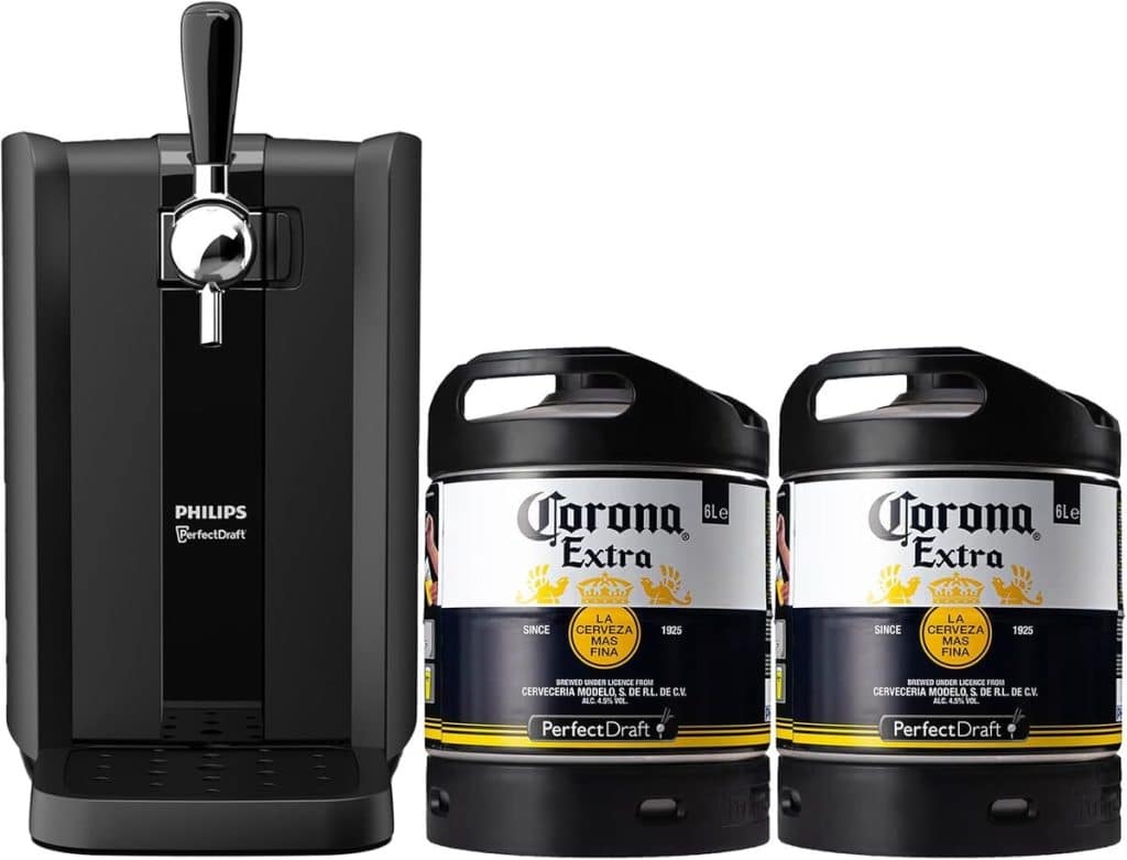Pack PerfectDraft Black + Fût Jupiler - Tireuse à Bière Maison, Conservation 30 Jours, 3°C