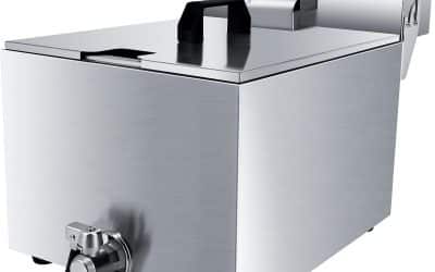 Test : friteuse électrique Taimiko inox 2500W 6L avec minuterie et robinet de vidange