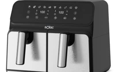 Test : solac air fryer double cuve 1700 W, efficacité et innovation