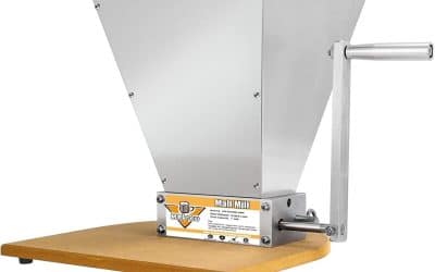 Test du moulin à grains 2 Roller avec base en bois