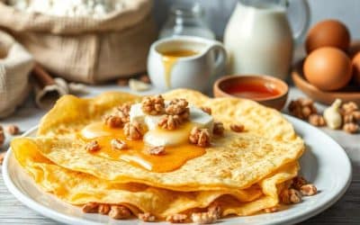 Crêpes au fromage de brebis et miel : une recette gourmande