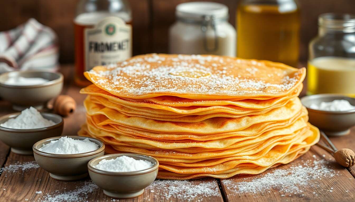Crêpes bretonnes à la bière blonde et au rhum : recette savoureuse