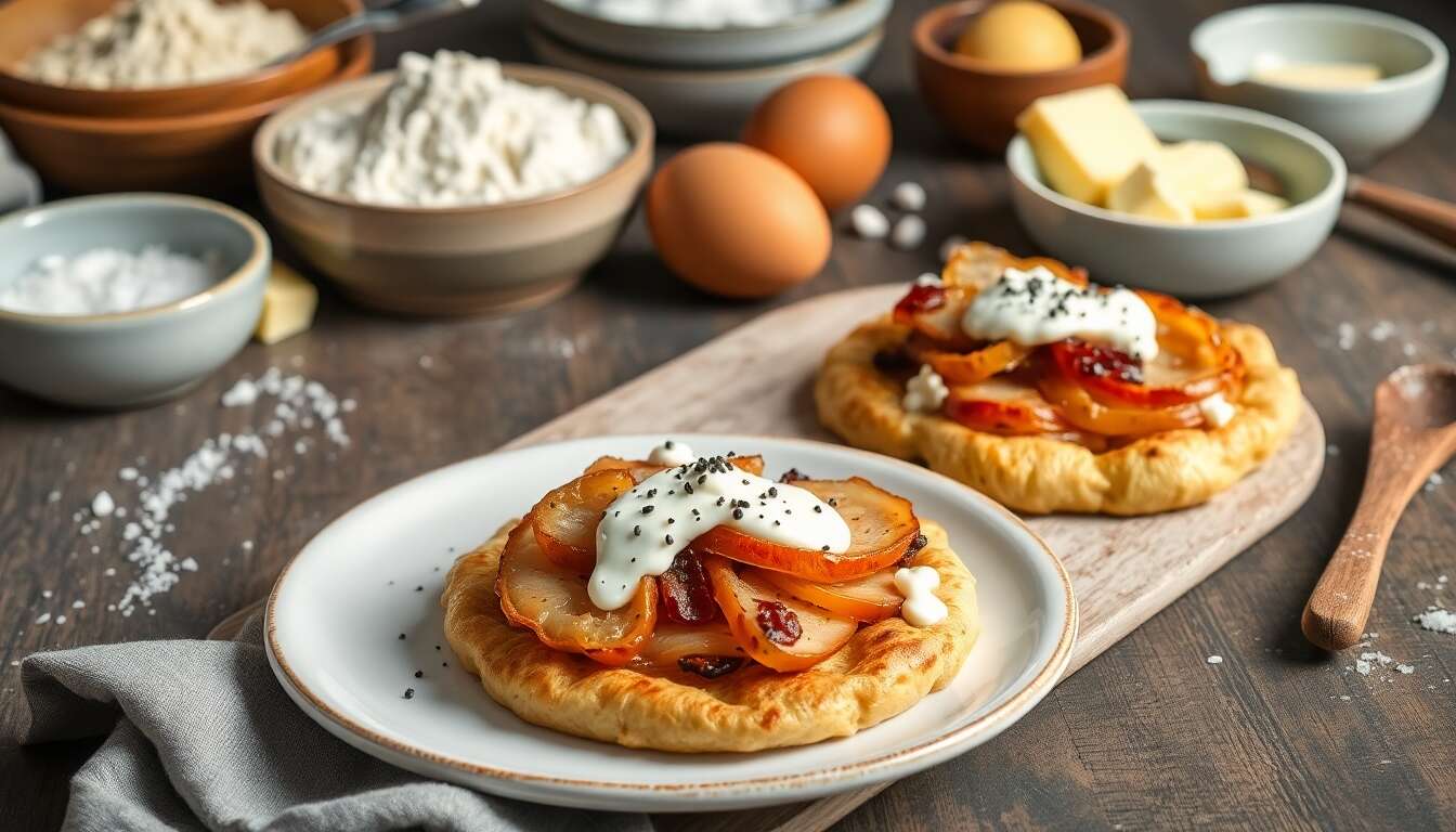 Galettes à la Langouille et Lardons : recette Savoureuse et Facile