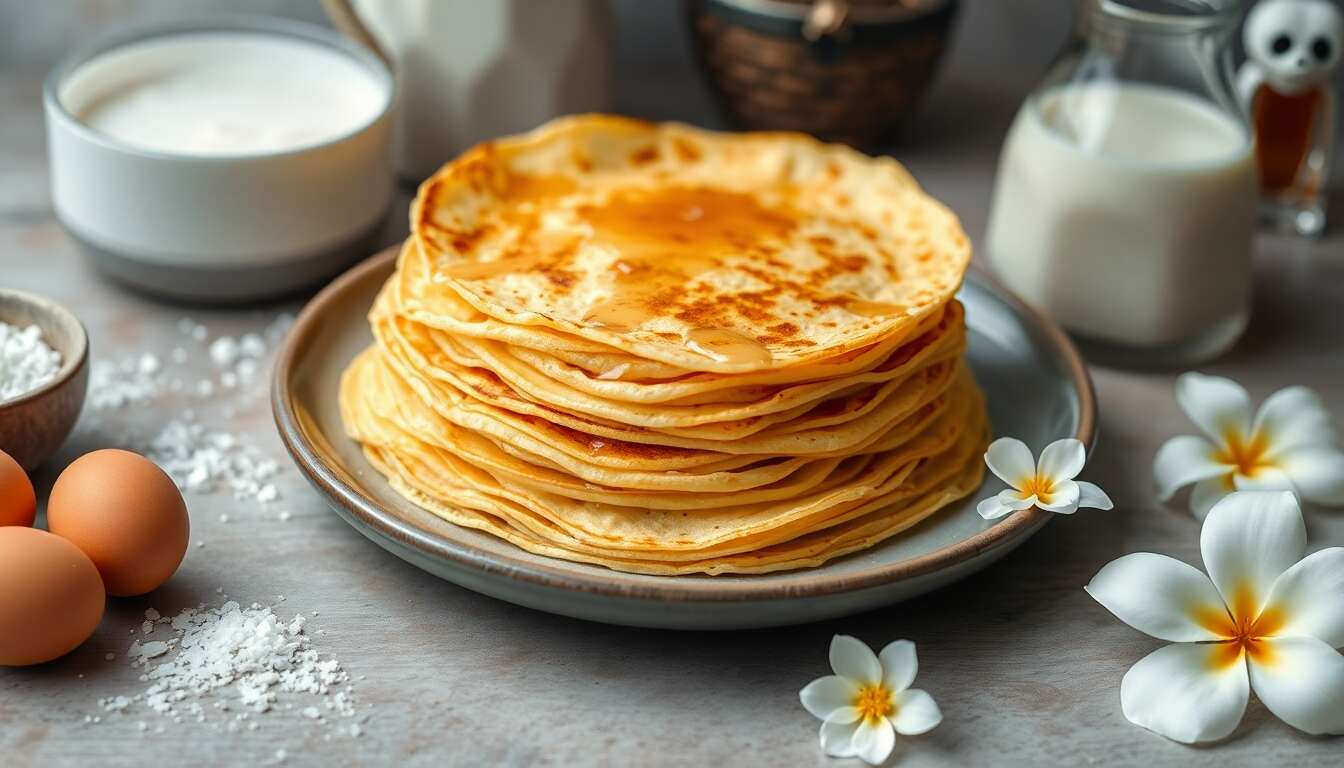 Crêpes fines sucrées : recette facile et délicieuse