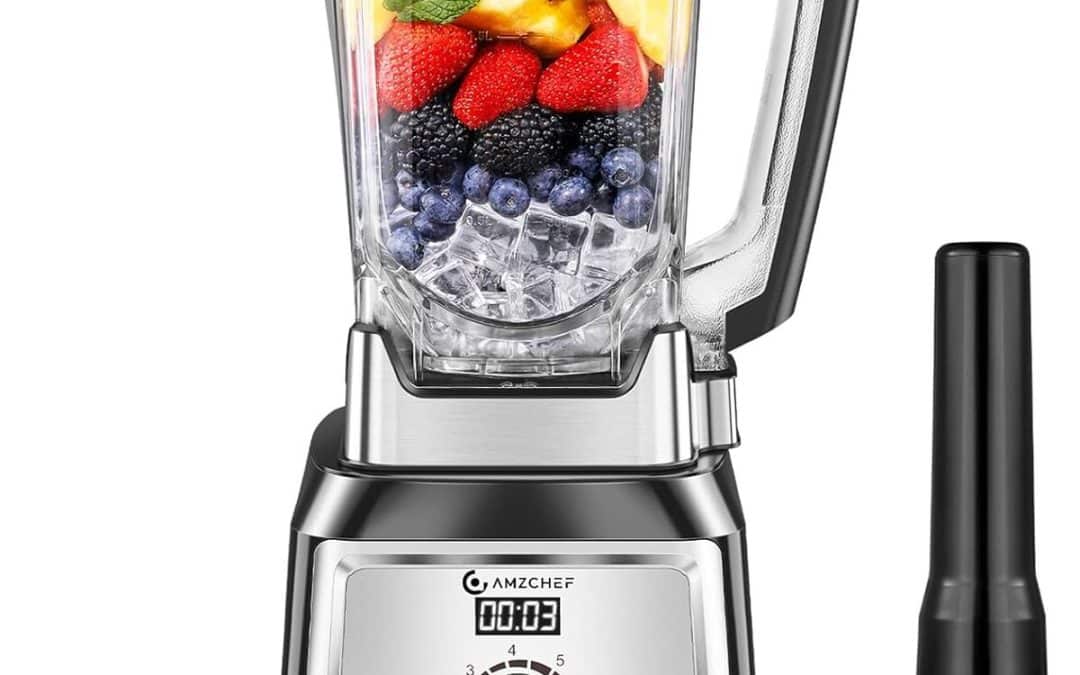 Test : blender professionnel AMZCHEF 2000W et ses 8 lames 3D