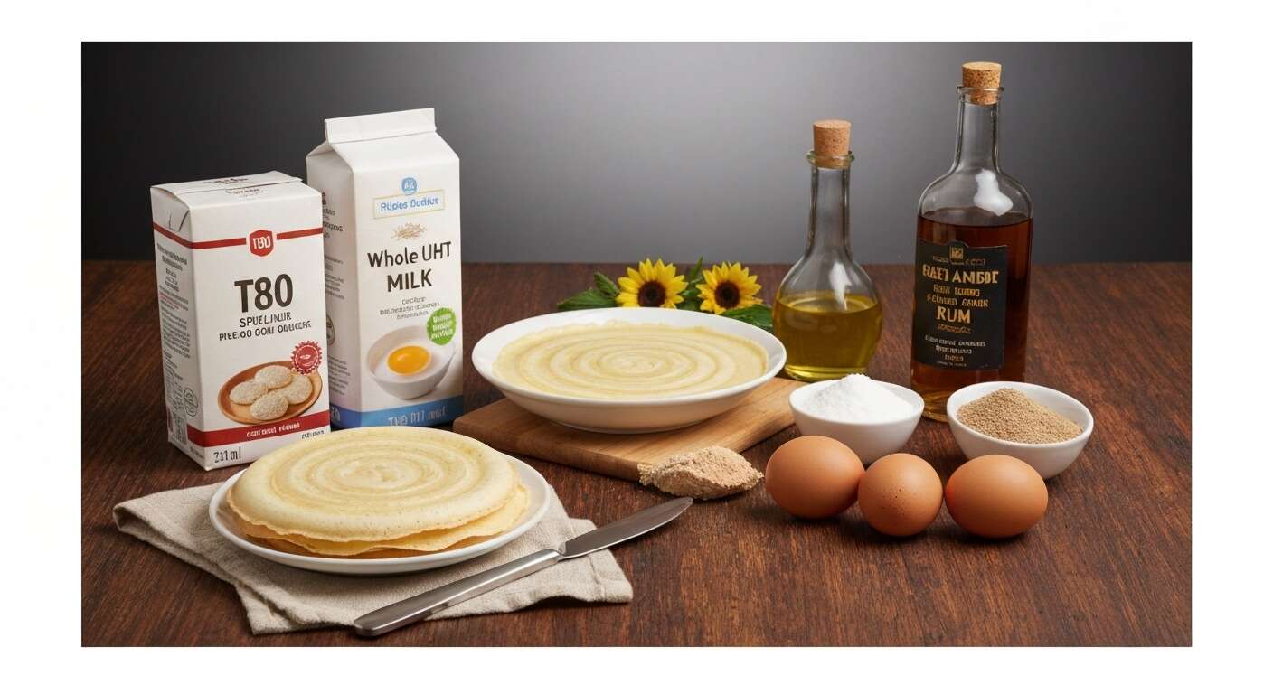 Pâte à crêpes à la farine d'épeautre au Thermomix : recette facile et savoureuse