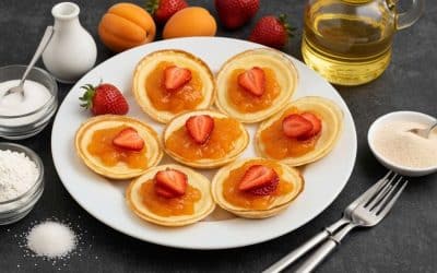 Mini-crêpes gourmandes et confitures maison