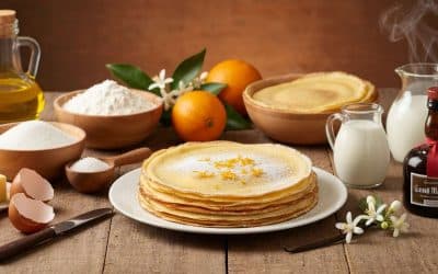 Crêpes au Grand Marnier et fleur d’oranger : une recette gourmande