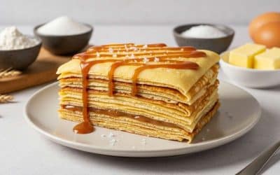 Gâteau de crêpes au caramel : recette gourmande et facile