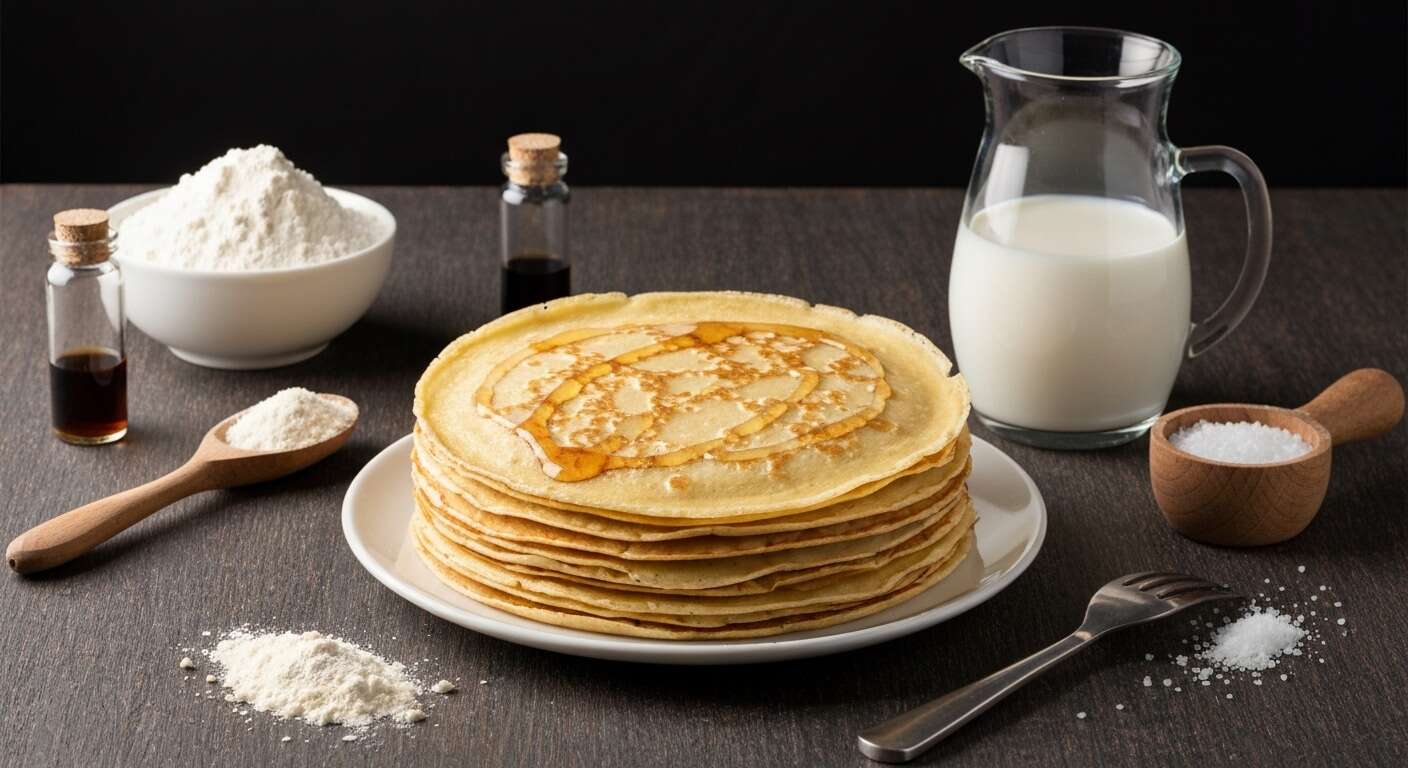 Crêpes Faciles : recette avec 3 Œufs