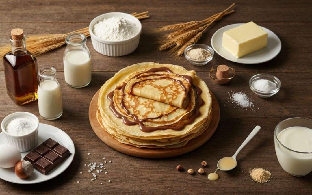 Crêpes à la pâte à tartiner chocolat noir et caramel : délicieuse recette