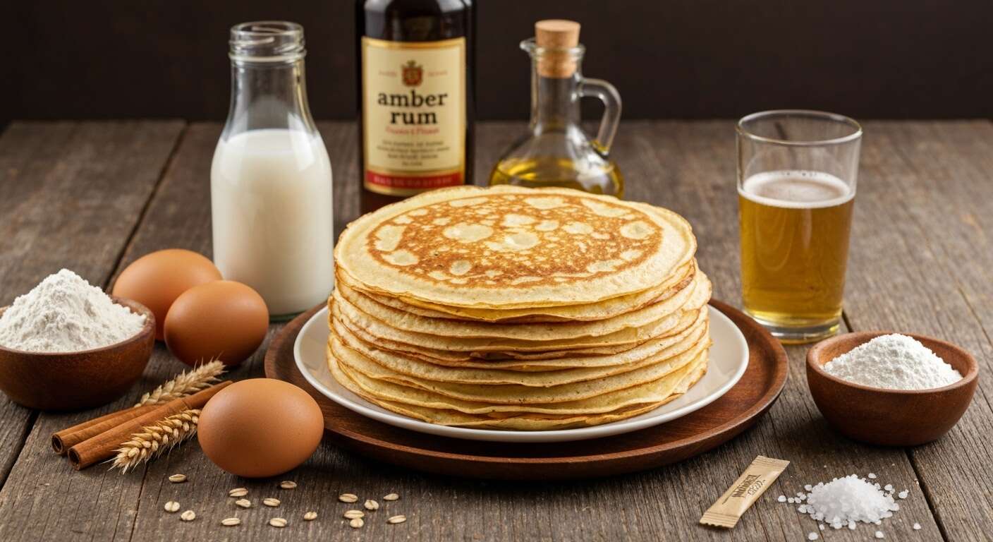 Crêpes au lait d'avoine et à la bière : recette savoureuse