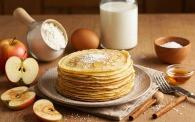 Crêpes aux pommes simples : recette facile et rapide