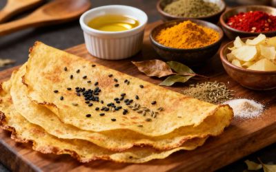 Crêpes à l&rsquo;indienne : recette exotique facile et savoureuse