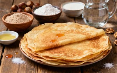 Crêpes Sans Sucre à la Farine de Châtaigne : recette Facile