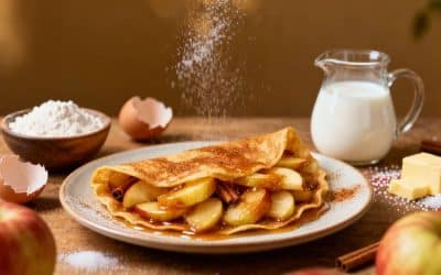 Aumônières de crêpes aux pommes : recette gourmande et facile