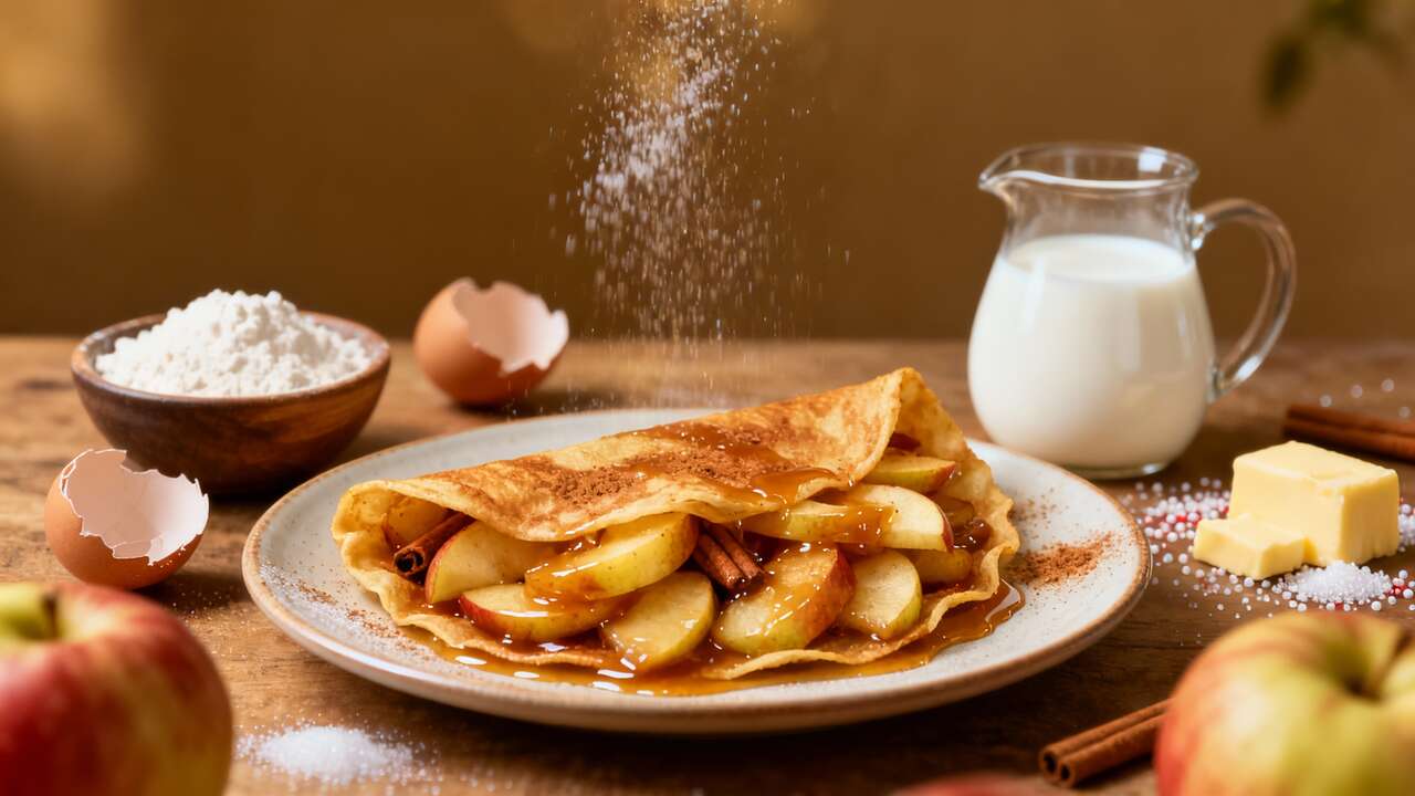 Aumônières de crêpes aux pommes : recette gourmande et facile