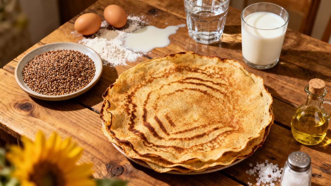 Crêpes de sarrasin : recette facile et savoureuse