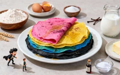 Crêpes colorées : une recette originale pour égayer vos desserts