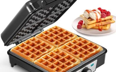 Test du gaufrier Reemix : 4 tranches, 1200W, acier inoxydable