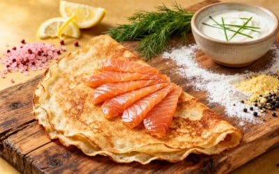 Crêpes au saumon : savoureuse recette facile et rapide
