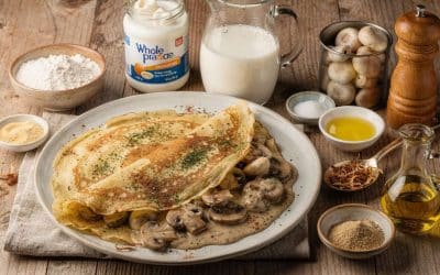 Crêpes aux champignons : recette savoureuse et facile