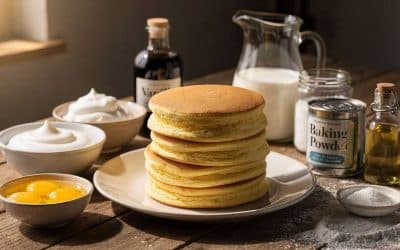 Recette de pancakes japonais fluffy : crêpes légères et moelleuses