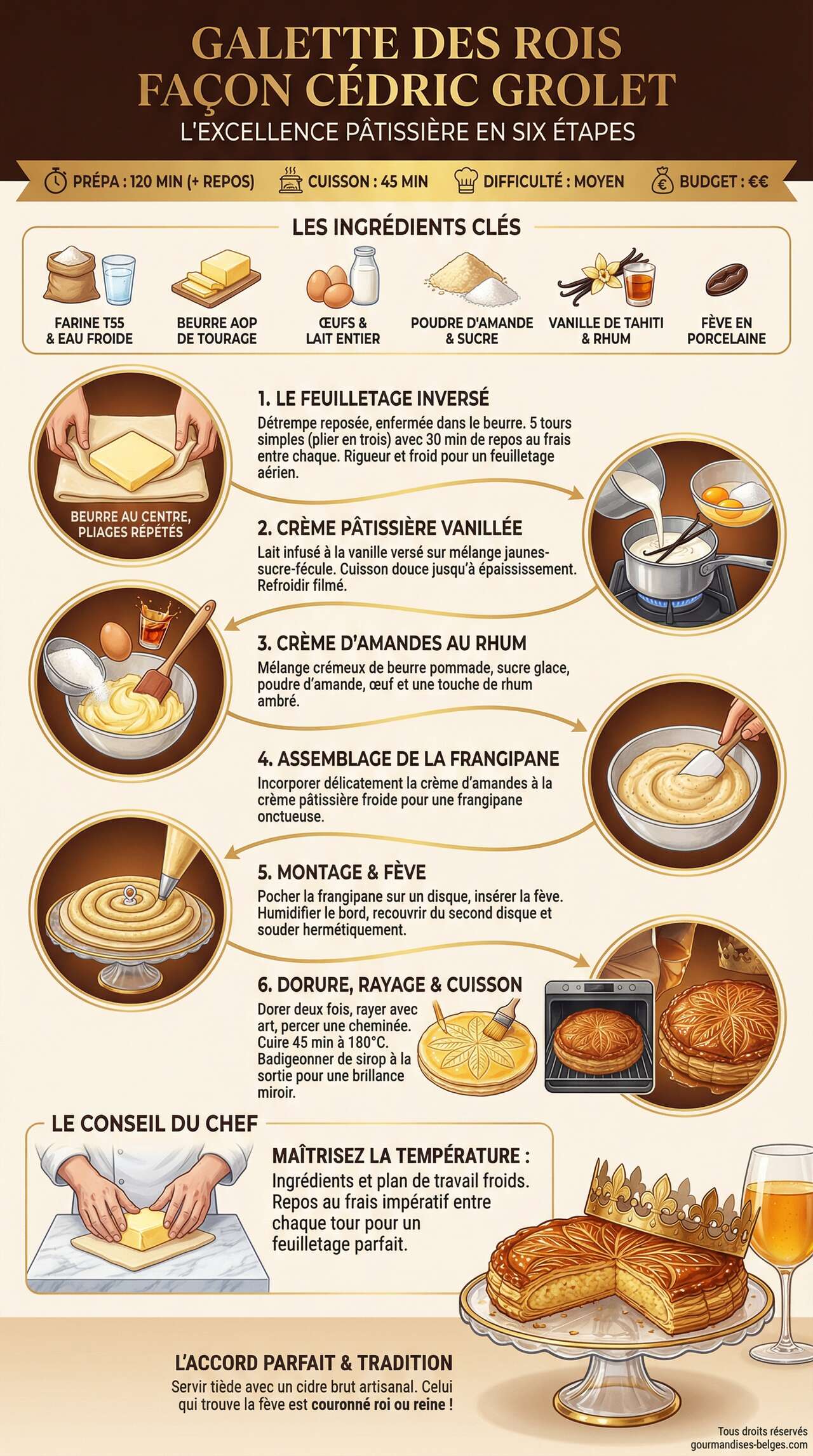 Fiche recette Galette des Rois fa&ccedil;on C&eacute;dric Grolet : la Recette Incontournable