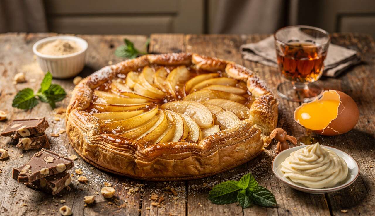 Recette galette poire pralinoise : un d&eacute;lice fondant