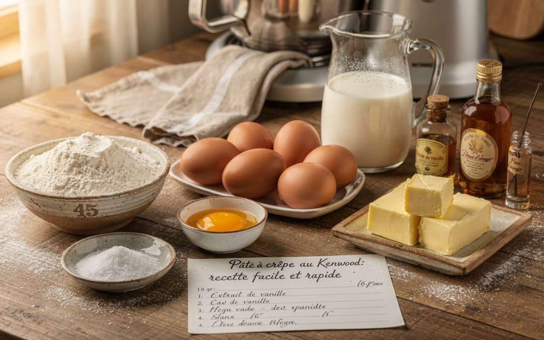 Pâte à crêpe au Kenwood : recette facile et rapide