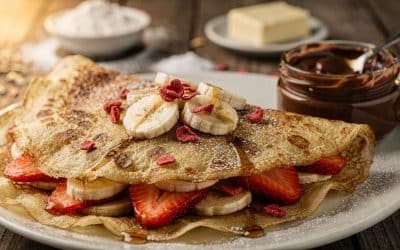 Crêpes Fraise et Banane : recette Délicieuse et Facile