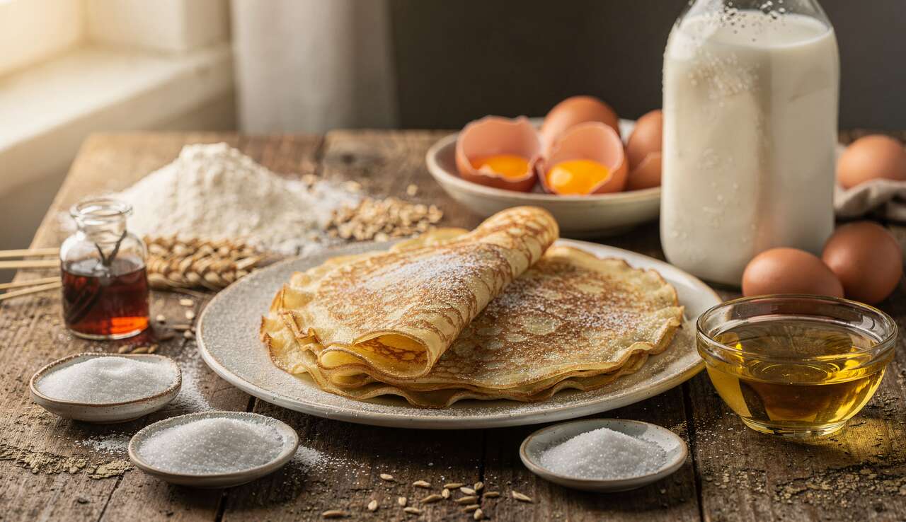 Mini-crêpes légères à la vanille : recette facile