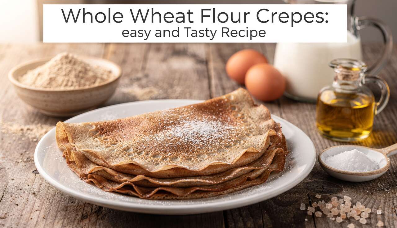 Crêpes à la farine de blé complet : recette facile et savoureuse