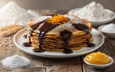 Crêpes aux agrumes : recette gourmande de sauce chocolat