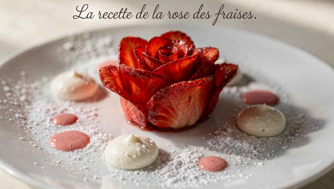 La recette de la rose des fraises : un dessert élégant et gourmand