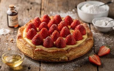 Tarte aux fraises à la pâte feuilletée : la recette facile et gourmande