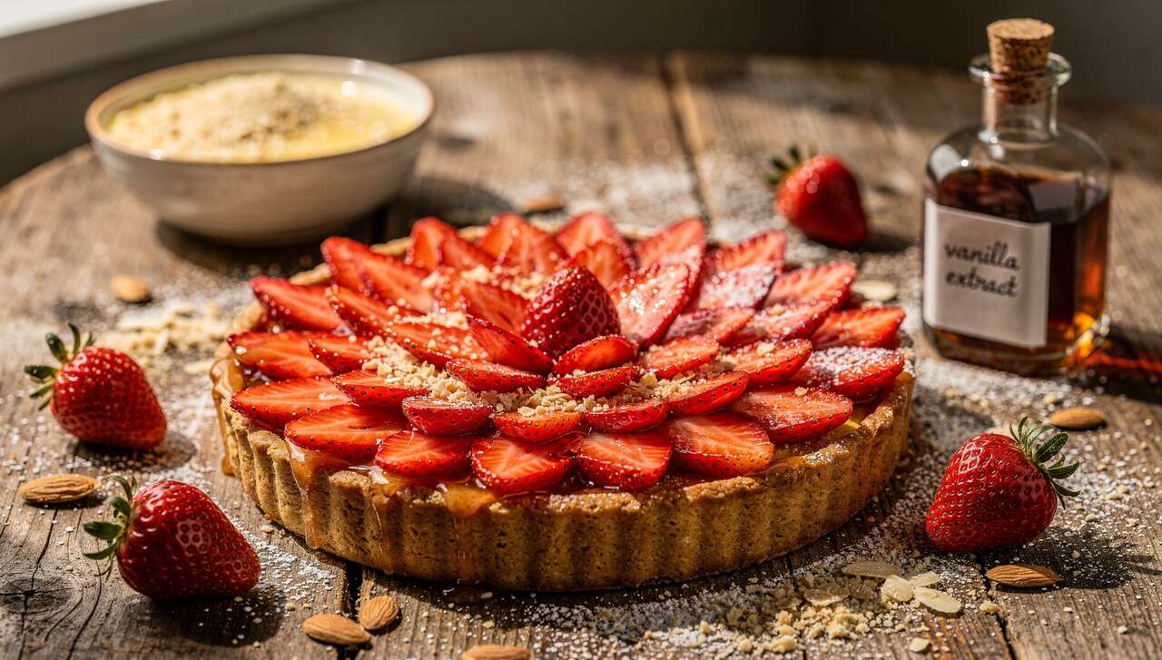 Recette facile de tarte aux fraises