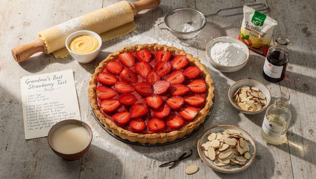 La meilleure recette de tarte aux fraises de grand-mère