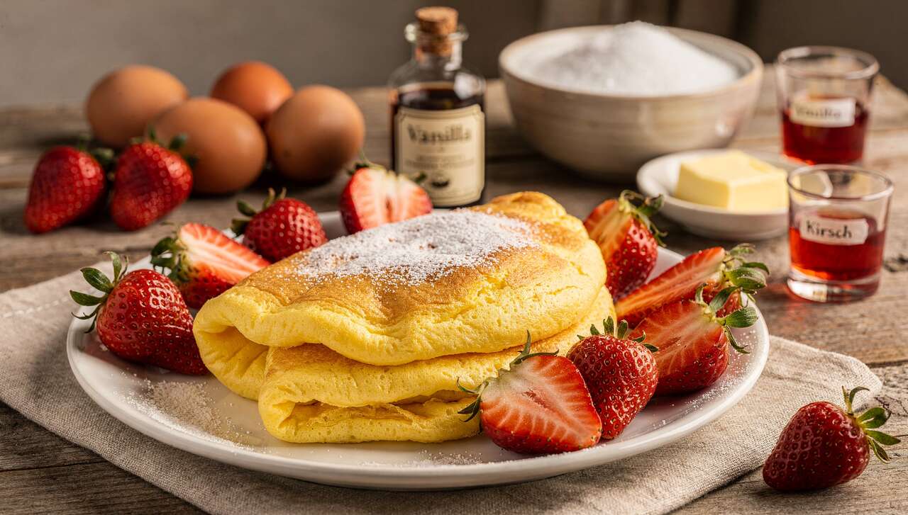 Recette d'omelette soufflée aux fraises