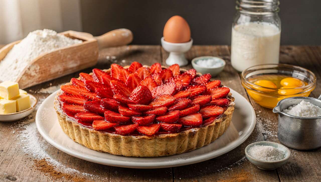 La meilleure recette de tarte aux fraises