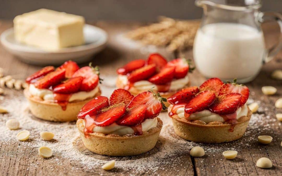 Recette de tartelettes aux fraises et au chocolat blanc