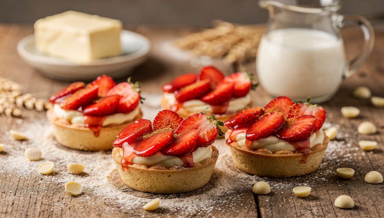 Recette de tartelettes aux fraises et au chocolat blanc