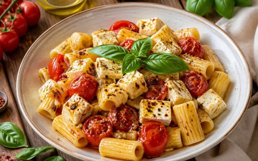 Recette des pâtes à la feta et tomates façon TikTok